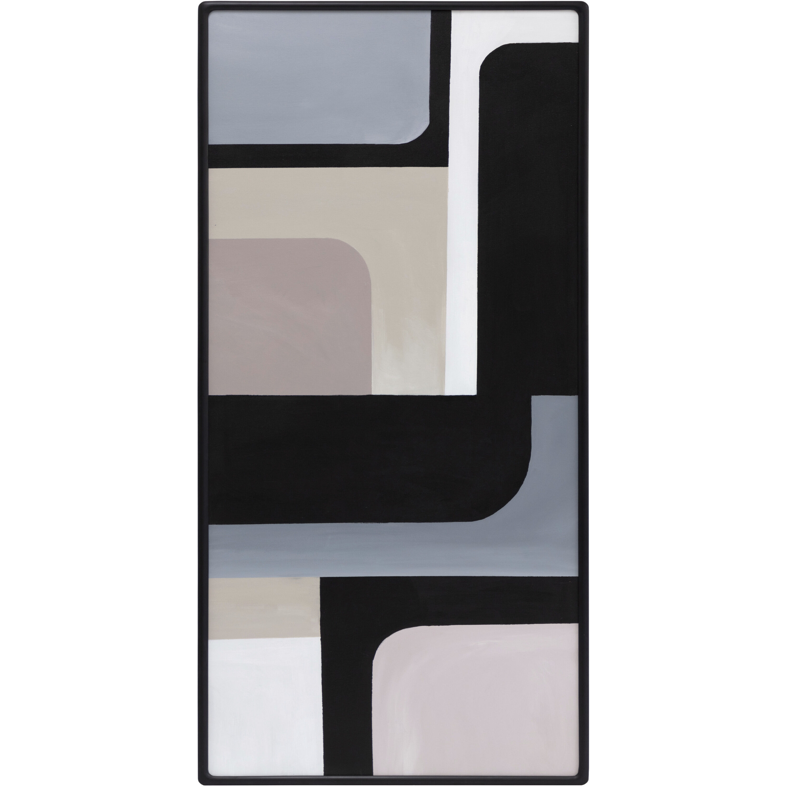 Radical Interpretation 66 X 28 inch Hand Painted Art, Set Of 3